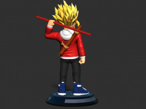 Teen Wukong Gohan - Dragon Ball Fanart 3D Print Model