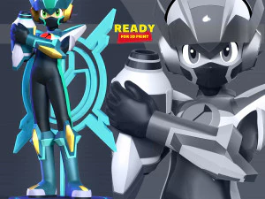 메가맨 X 다이브 3D 프린트 모델