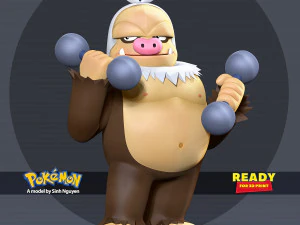 Slaking - Pokemon Fanart 3D Принт Модель