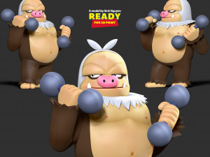 Slaking - Pokemon Fanart 3D Print Model