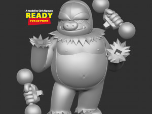 Slaking - Pokemon Fanart 3D Print Model