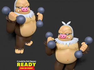 Slaking - Pokemon Fanart 3D Print Model