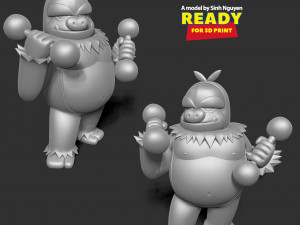 Slaking - Pokemon Fanart 3D Print Model
