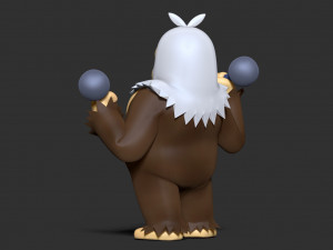 Slaking - Pokemon Fanart 3D Print Model