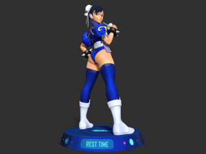 Chun-Li - Street Fighter Fanart 3D-printmodel