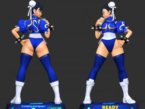 Chun-Li - Street Fighter Fanart 3D Print Model
