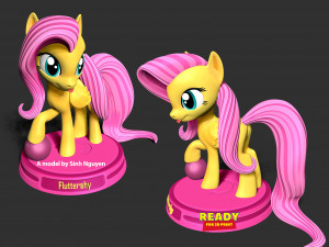 Fluttershy - Little Pony 3D 프린트 모델