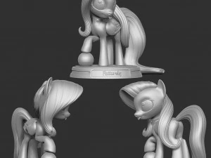 Fluttershy - Little Pony 3D Print Model