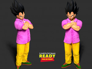 Badman Vegeta Dragon Ball Fanart 3D Druckmodell in Mann 3DExport