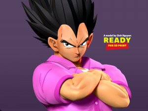 Badman Vegeta - Dragon Ball Fanart 3D Print Model