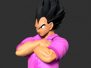 Badman Vegeta - Dragon Ball Fanart 3D Print Model