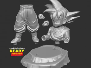 Son Goten - Dragon Ball Fanart 3D Print Model