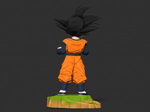 Son Goten - Dragon Ball Fanart 3Dプリントモデル