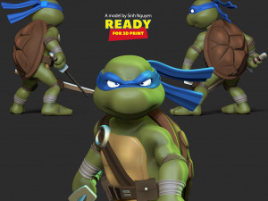 Leonardo - Teenage Mutant Ninja Turtles 3D Print Model