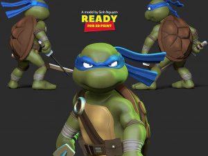 Leonardo - Teenage Mutant Ninja Turtles 3D Print Model