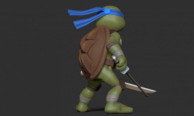 Leonardo - Teenage Mutant Ninja Turtles 3D Print Model