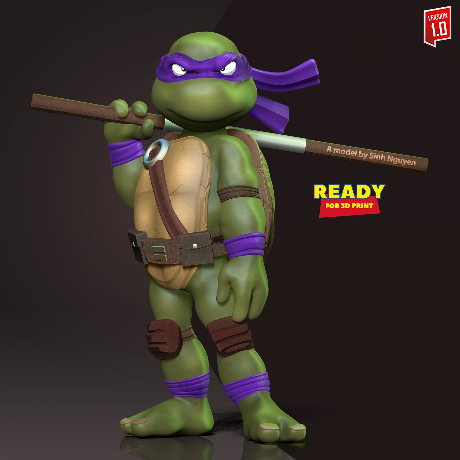 Donatello  Teenage mutant ninja turtles decorations, Teenage mutant ninja  turtles bedroom, Donatello ninja turtle