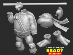Donatello - Teenage Mutant Ninja Turtles 3D Принт Модель