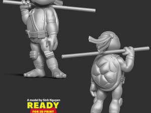 Donatello - Teenage Mutant Ninja Turtles 3D Принт Модель
