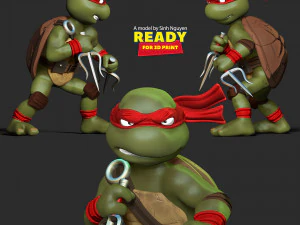 Raphael - Teenage Mutant Ninja Turtles 3D Print Model