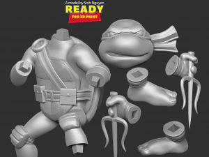 Raphael - Teenage Mutant Ninja Turtles 3D Print Model