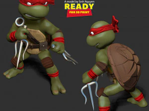 Raphael - Teenage Mutant Ninja Turtles 3D Print Model