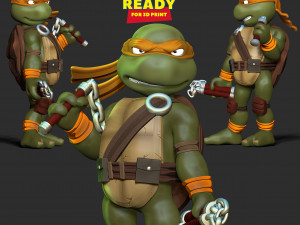 Michelangelo - Teenage Mutant Ninja Turtles 3D Print Model