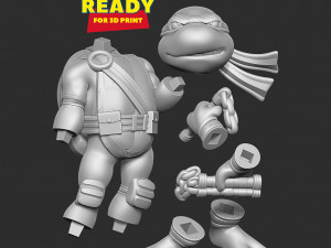 Michelangelo - Teenage Mutant Ninja Turtles 3D Print Model