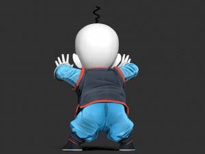 Chiaotzu - Dragon Ball fanart 3Dプリントモデル