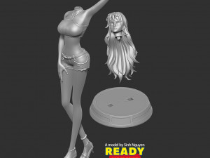 Nami with summer - One Piece Model do druku 3D