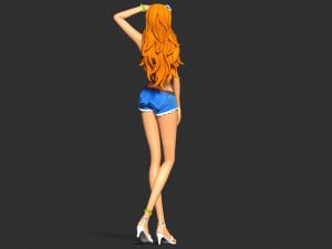 Nami with summer - One Piece Model do druku 3D