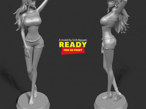 Nami with summer - One Piece Model do druku 3D