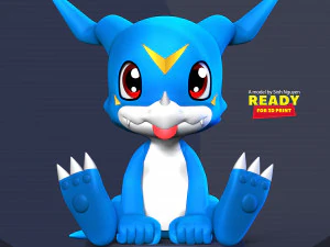 Veemon - Digimon-avontuur 3D printmodel