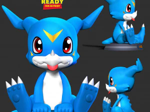 Veemon - Digimon Adventure 3D Print Model