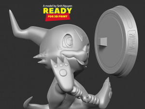 Veemon - Digimon Adventure 3D प्रिंट मॉडल