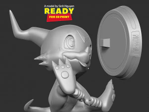 Veemon - Digimon Adventure 3D Print Model