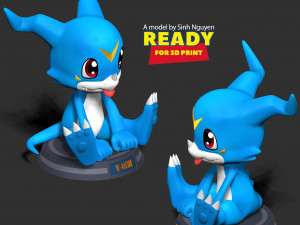 Veemon - Digimon Adventure 3D प्रिंट मॉडल