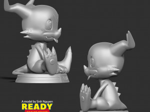 Veemon - Digimon Adventure 3D प्रिंट मॉडल