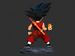 Young Son Goku - Ready to fight 3D Print Model