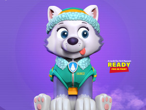 Everest - Paw Patrol 3Dプリントモデル