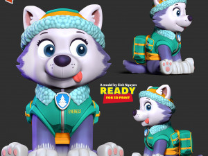 Everest - Paw Patrol 3Dプリントモデル