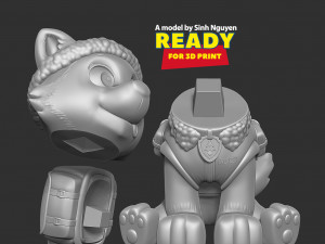 Everest - Paw Patrol 3Dプリントモデル