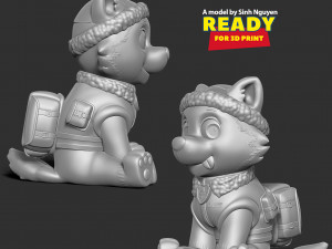 Everest - Paw Patrol 3Dプリントモデル