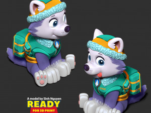 Everest - Paw Patrol 3Dプリントモデル