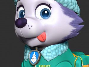 Everest - Paw Patrol 3Dプリントモデル