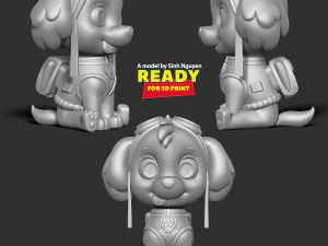 Skye - Paw Patrol 3D Print Model