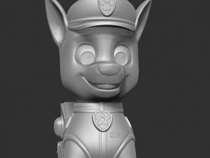 Chase - Paw Patrol Fanart 3D Print Model