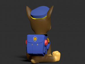Chase - Paw Patrol Fanart 3D प्रिंट मॉडल