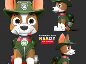 Tracker - Paw Patrol Fanart 3D-printmodel