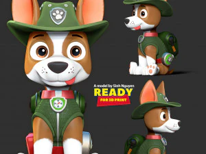 Tracker - Paw Patrol Fanart 3D Print Model